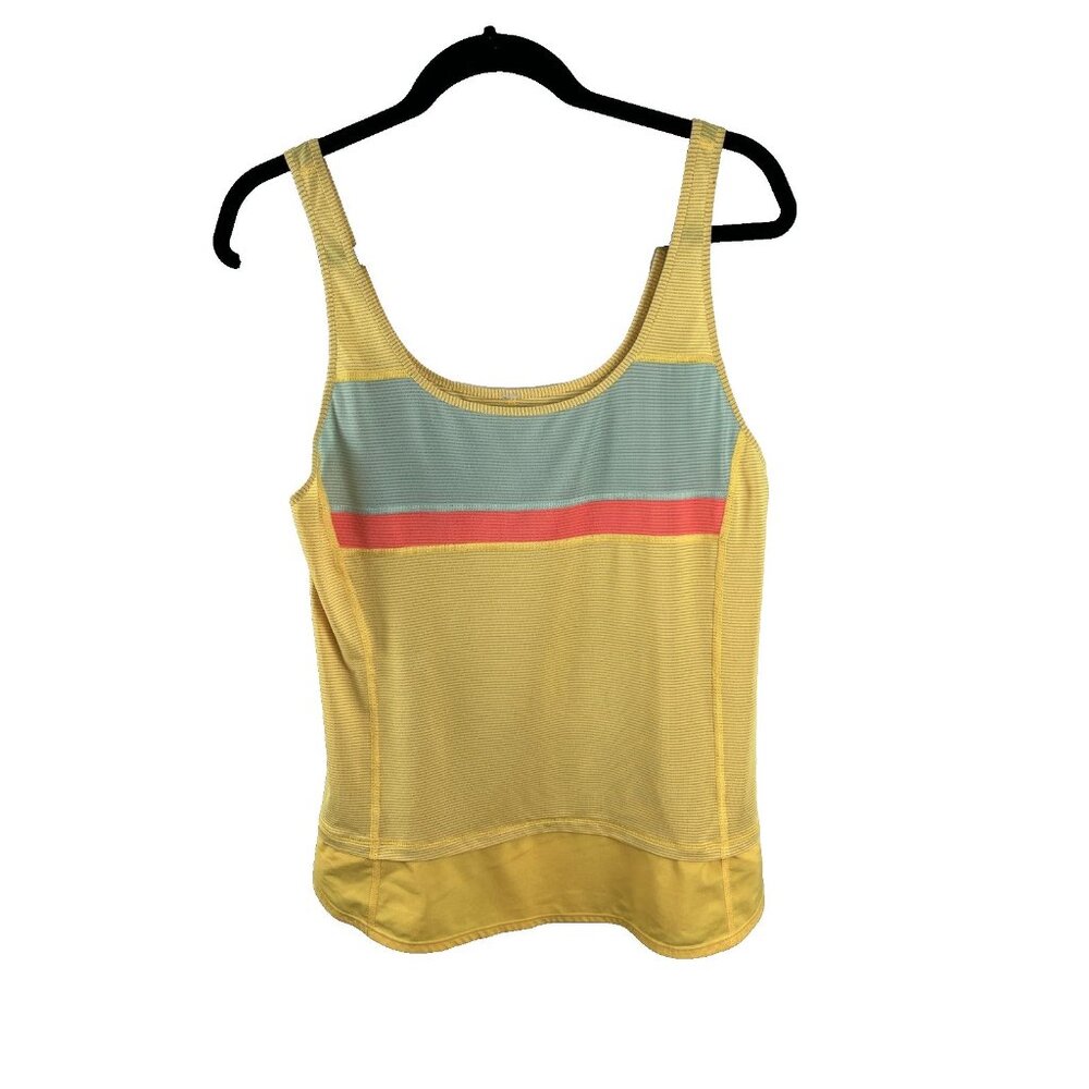 Lululemon Run Mod Moves Yellow Tank Women's Size M
